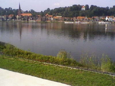 Lauenburg von der Sdseite der Elbe